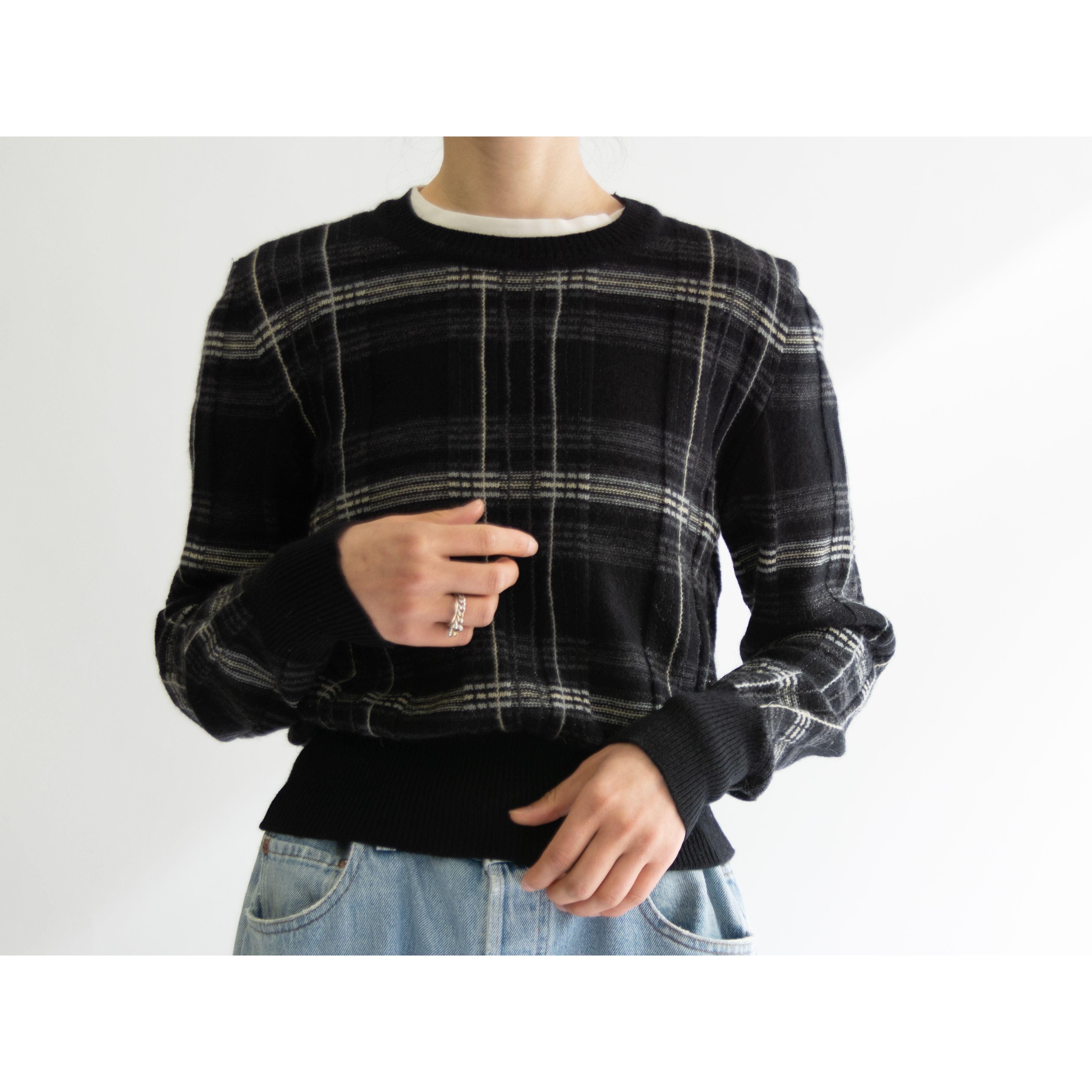 SONIA RYKIEL】Made in Italy Wool-Angora Crewneck Sweater（ソニア