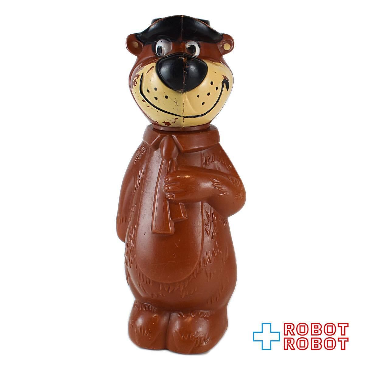 ヨギベア　貯金箱　ハンナバーベラ　60's　ビンテージ　在庫この一点のみ ヨギベア クマゴロー 貯金箱プラスチックフィギュア 1960's