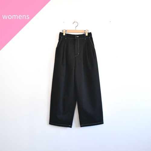 MANON | THREE TUCK WIDE CHINO PANTS　ワイドチノパン