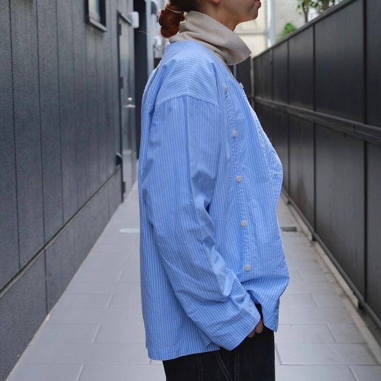ts(s)ティーエスエスGarment Dye Stripe Cotton Oxford Cloth / Off