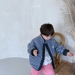 【and butter】Reversible Shimashima jacket