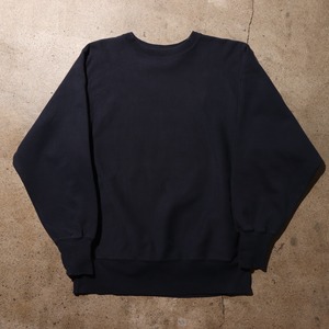極美品 L 目無しネイビー 90s リバースウィーブ スウェット 
