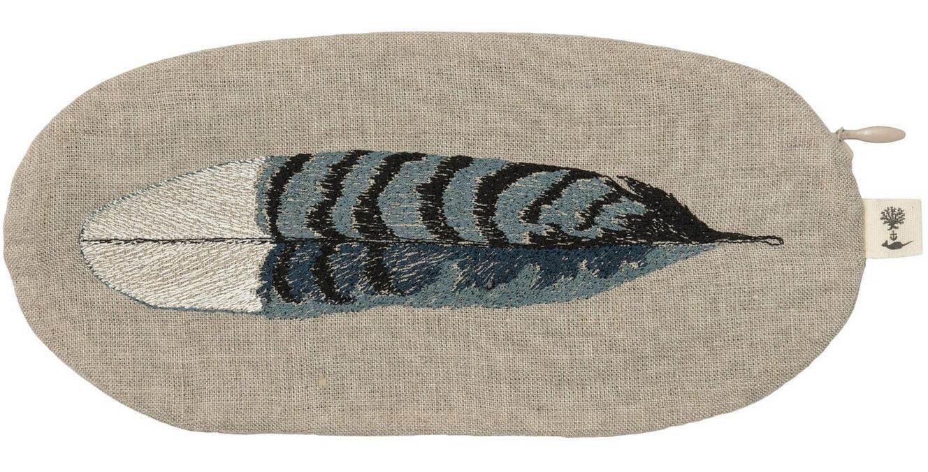 コーラルアンドタスクポーチ羽柄