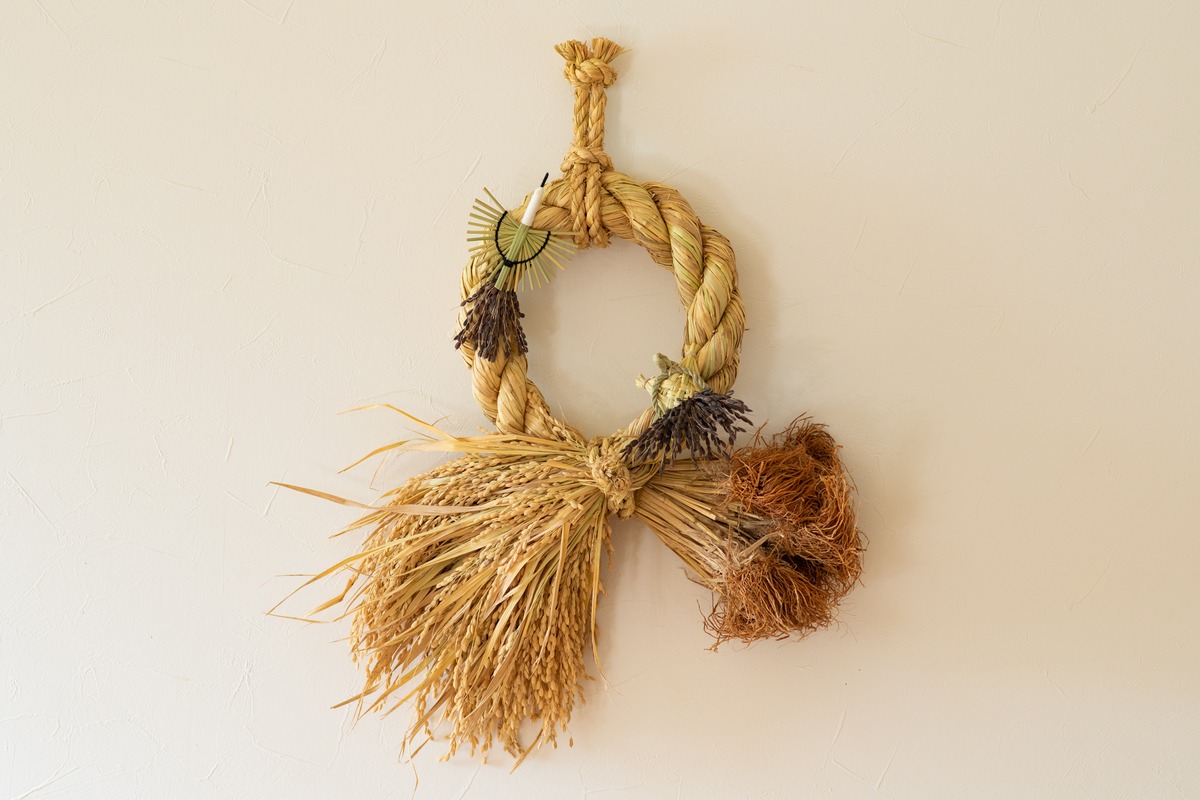 根つき穂つき（鶴亀付き） | わら細工たくぼ