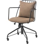 デスクチェア PC-81 パソコンチェア PCチェア おしゃれ クッション モダン 北欧 スタイリッシュ シンプル ベージュ グリーン グレー モノトーン キャスター 在宅 リビング オフィス 会社 書斎