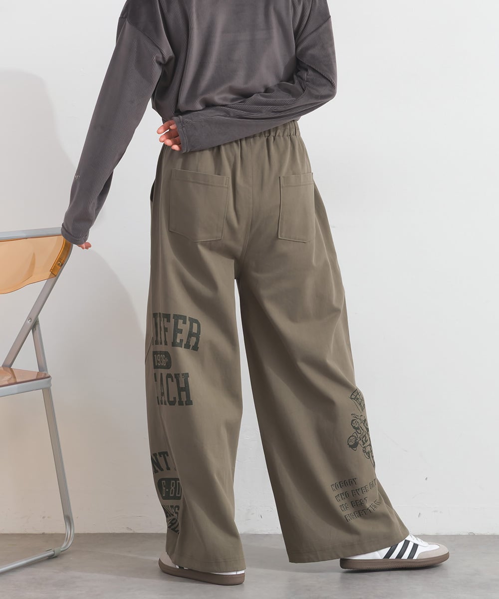 K261008 ツイルロゴ切替ワークパンツ / Twill Logo Panel Work Pants
