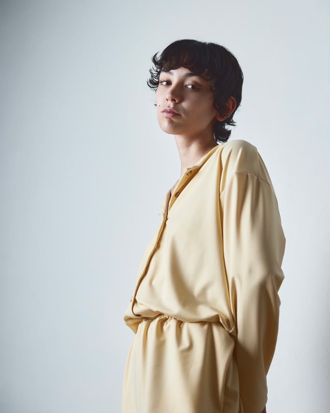 Jump suit/yellow | papier.official