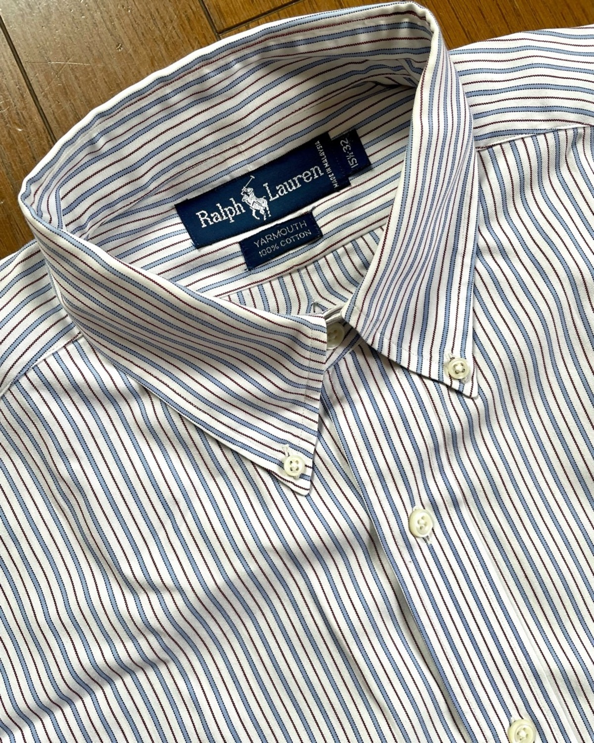 90年代 Polo Ralph Lauren BDシャツ 15-32 ユーズド | Room Style Store