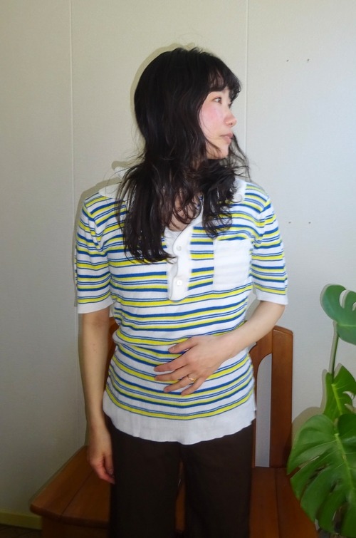 BRUGID vintage knit polo