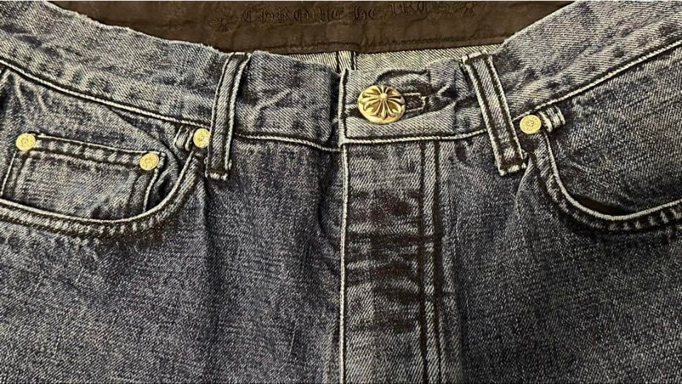 新品クロムハーツ DNM PANTS CRS BTN INDIGO デニム 32 クロムハーツ DNM PANTS CRS BTN INDIGO/デニムパンツ クロスボタン