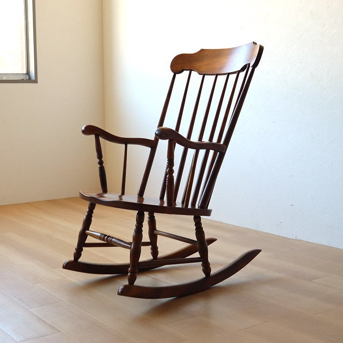ヴィンテージ ロッキングチェア 飛騨の家具 古家具 ブナ材 無垢材 | RENOKA