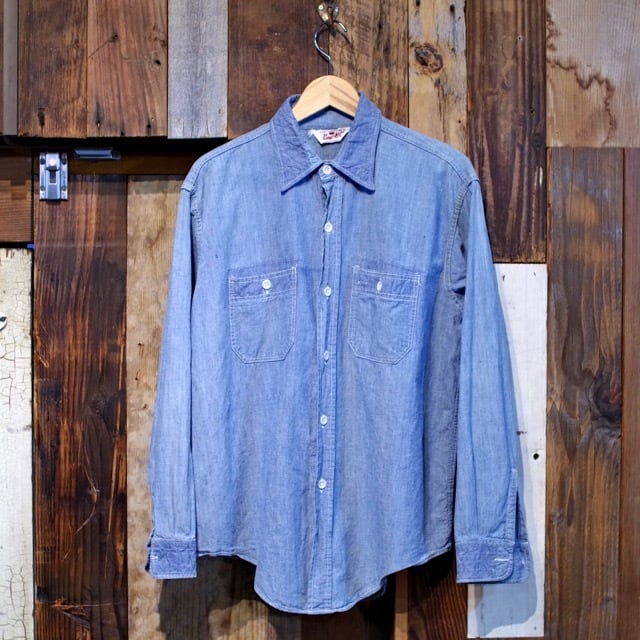 1960s King Kole Blue Chambray Work Shirt / ヴィンテージ キング