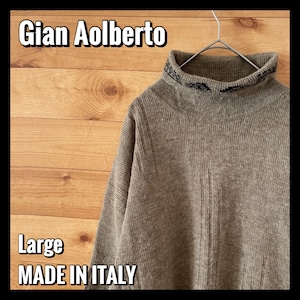 【GianAolberto】イタリア製 ニットセーター タートルネック EU古着