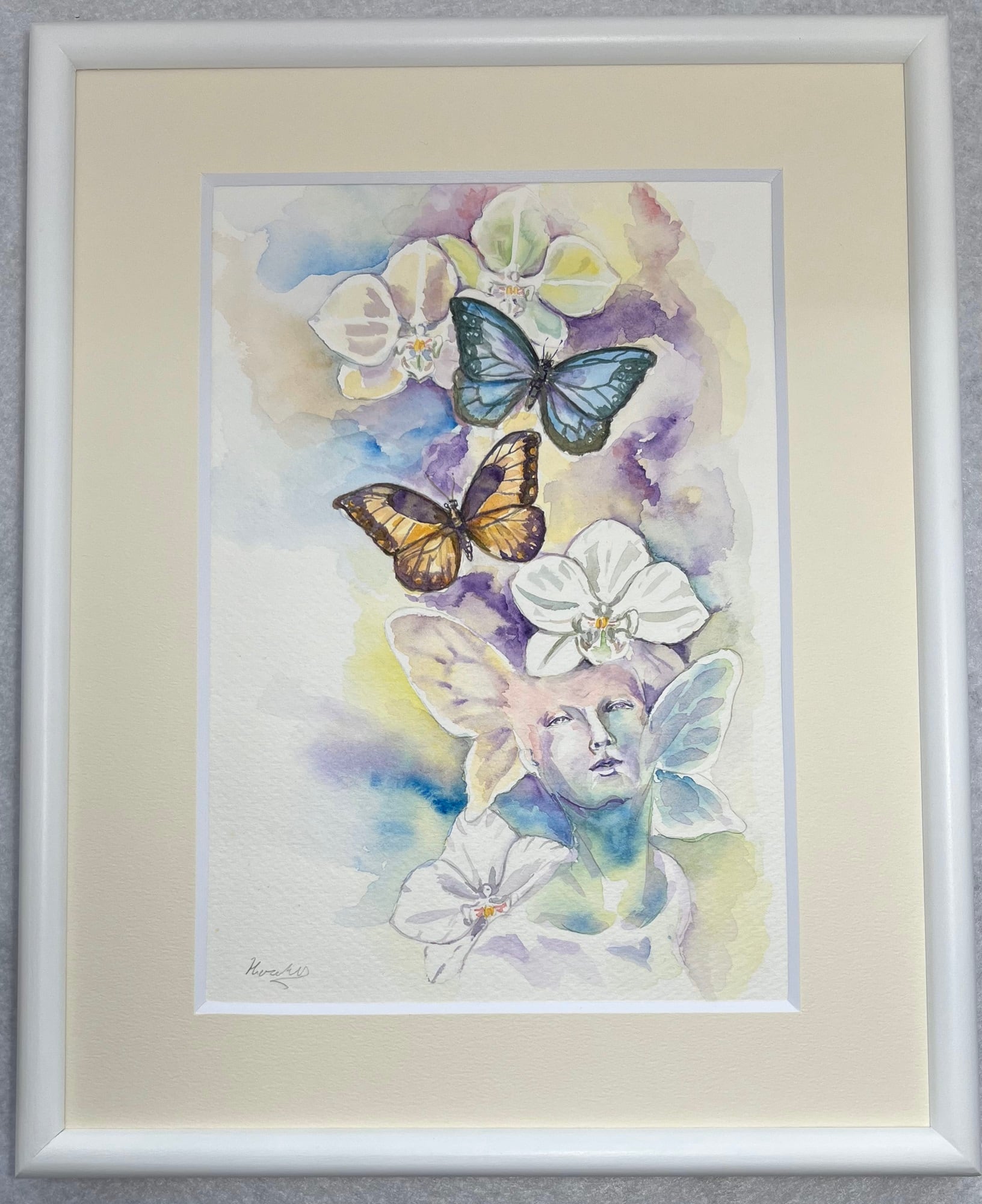 タイトル【夢旅蝶々】絵画 胡蝶の夢（原画）「胡蝶の夢・朝焼け」 | Gallery 卯月