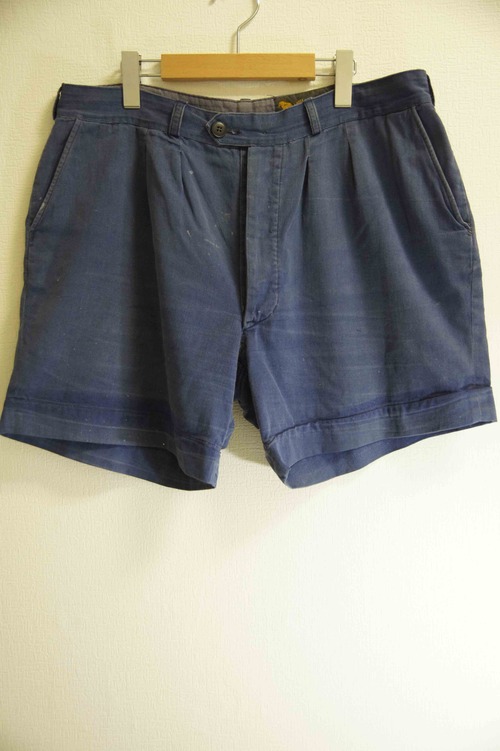 [ER old clothes]  Vintage   Cotton Half Pants