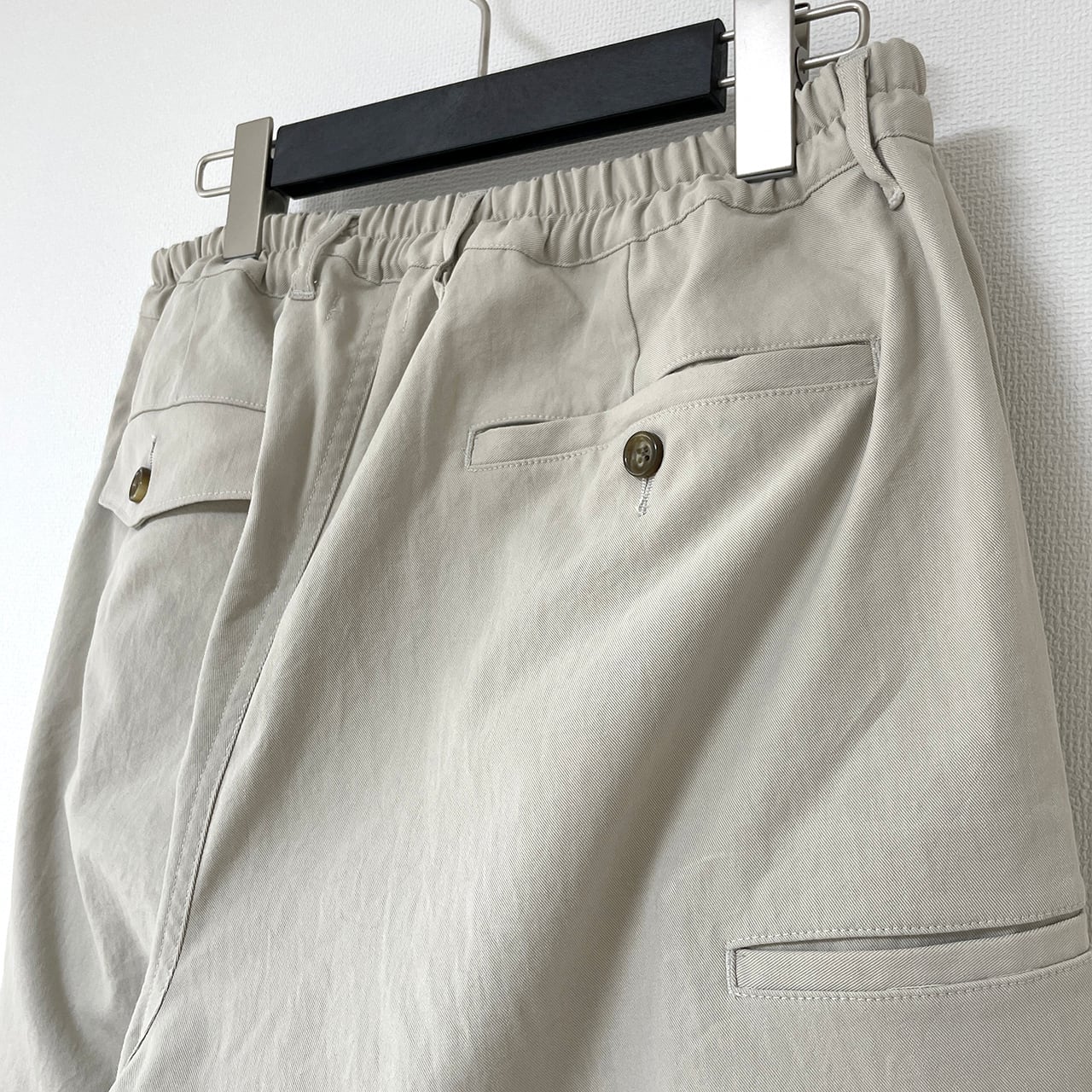 ONE TUCK STRETCH PANTS -IVORY- | 8G SHOOT WEBSTORE