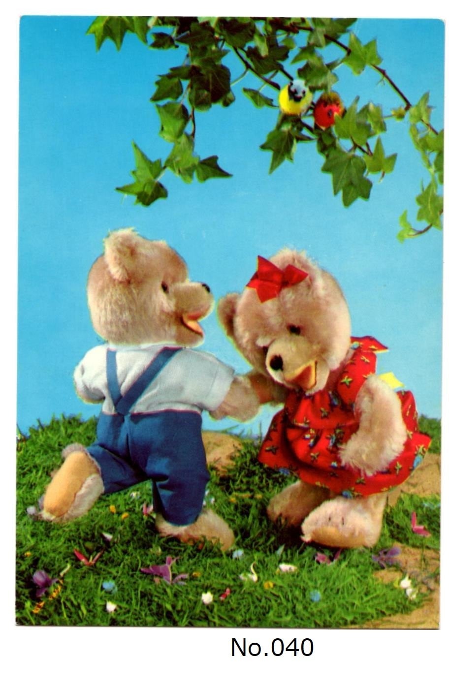 イースター ポストカード テディベア 人形劇 ドイツ | こりすのパン屋