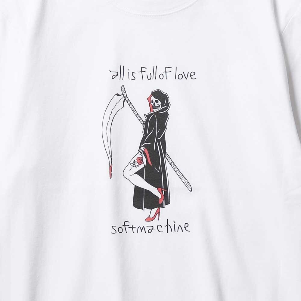 【SOFTMACHINE】ソフトマシーン FULL OF LOVE T-SHIRTS（WHITE）