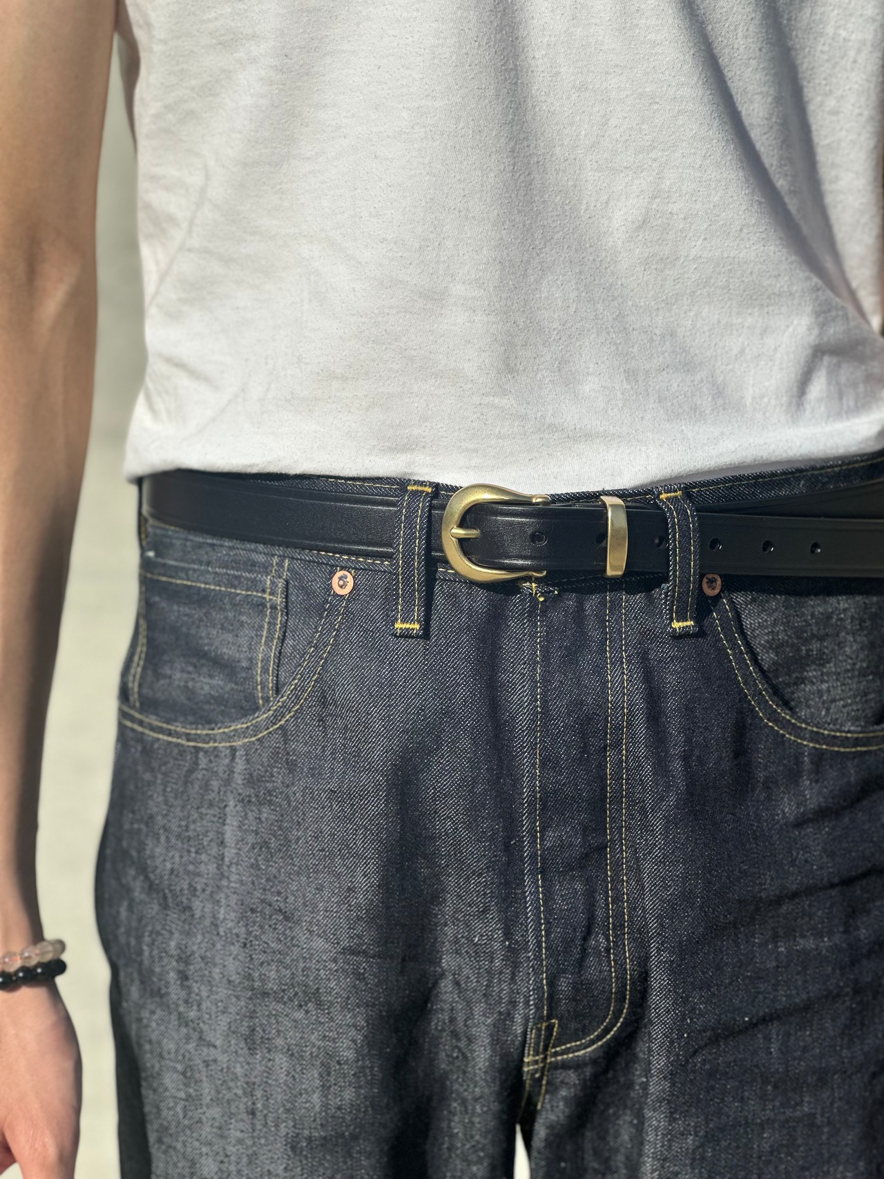 Heritage Buckle Leather Belt