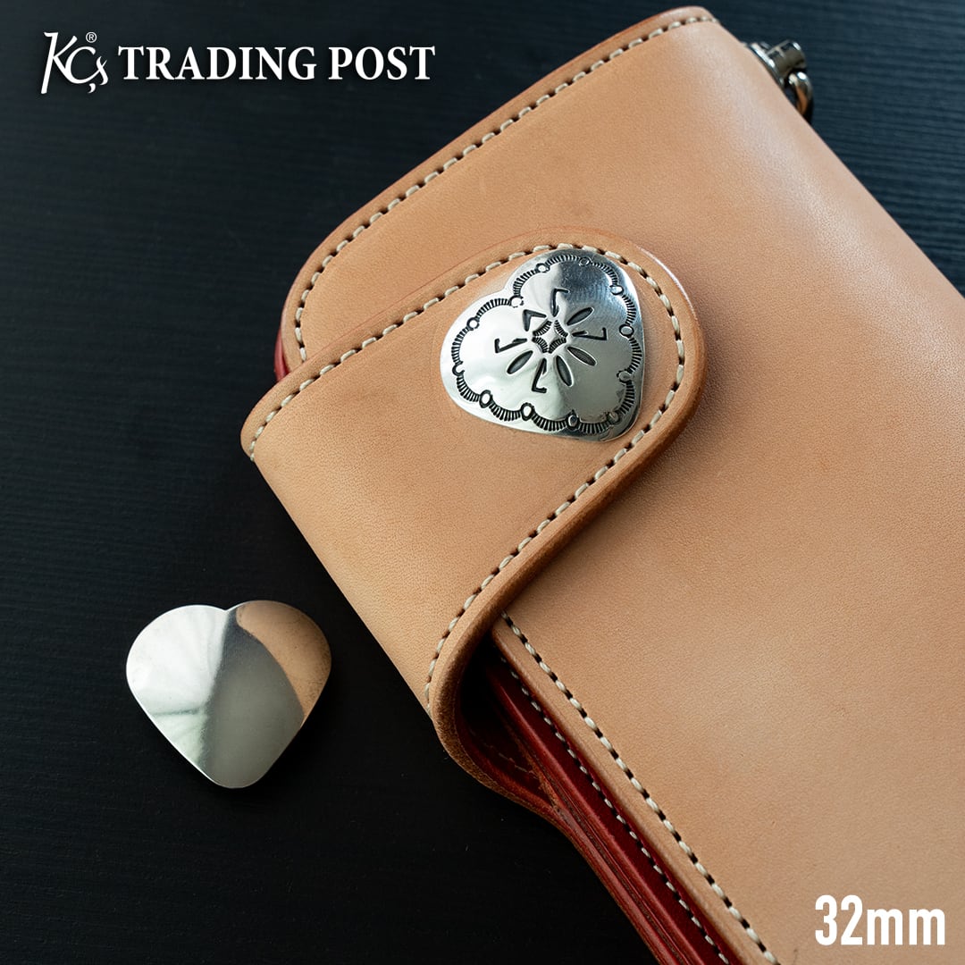 シルバー925 コンチョ ハート型 Heart QB 32mm | ケイシイズ 【公式