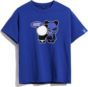 送料無料【HIPANDA ハイパンダ】レディース  パンダピグメント Tシャツ / WOMEN'S PANDA PIGMENT SHORT SLEEVED T-SHIRT / WHITE・YELLOW・SAPPHIRE BLUE