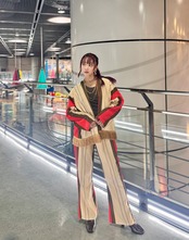 【STEVIE 】PILE STRIPE GOWN