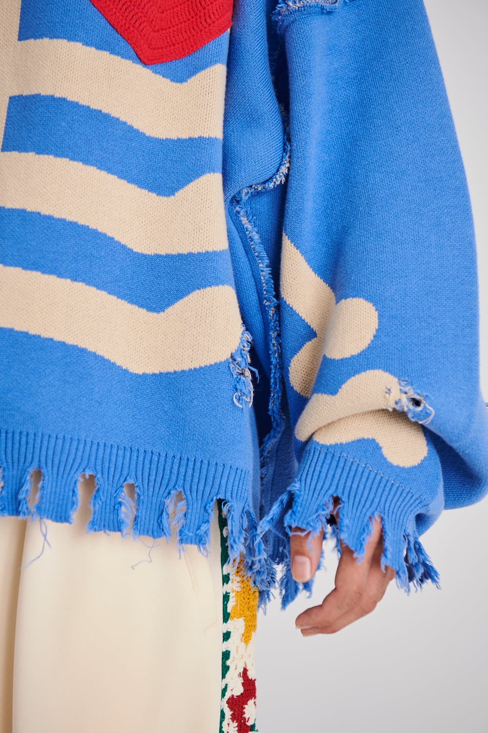 DISCOVERED ディスカバード】BONE KNIT BLUE | delhezi DISCOVERED ディスカバード】BONE KNIT BLUE | delhezi