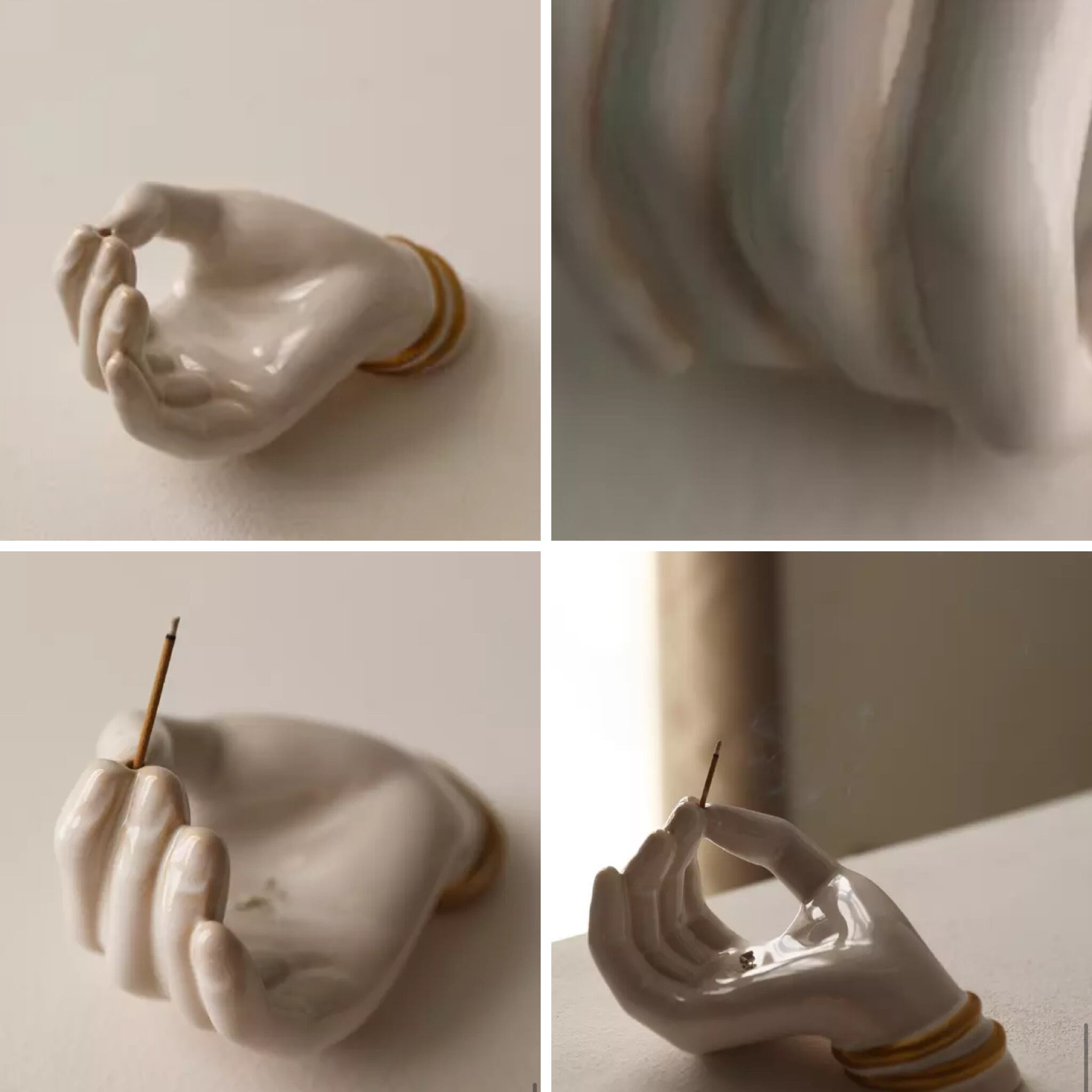 アンティーク ハンドオブジェ インセンスホルダー 小物入れ ハンド