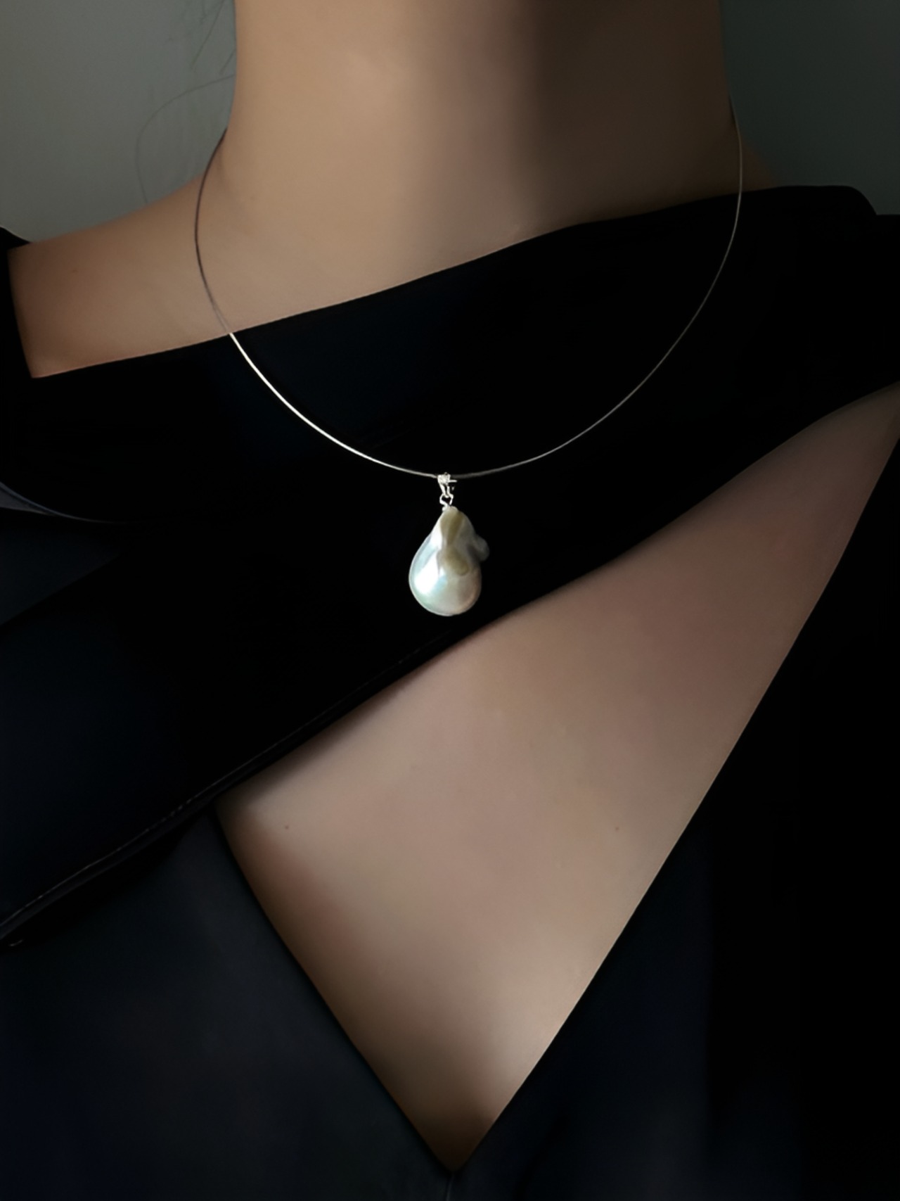 Handmade pearl necklace【H00059】