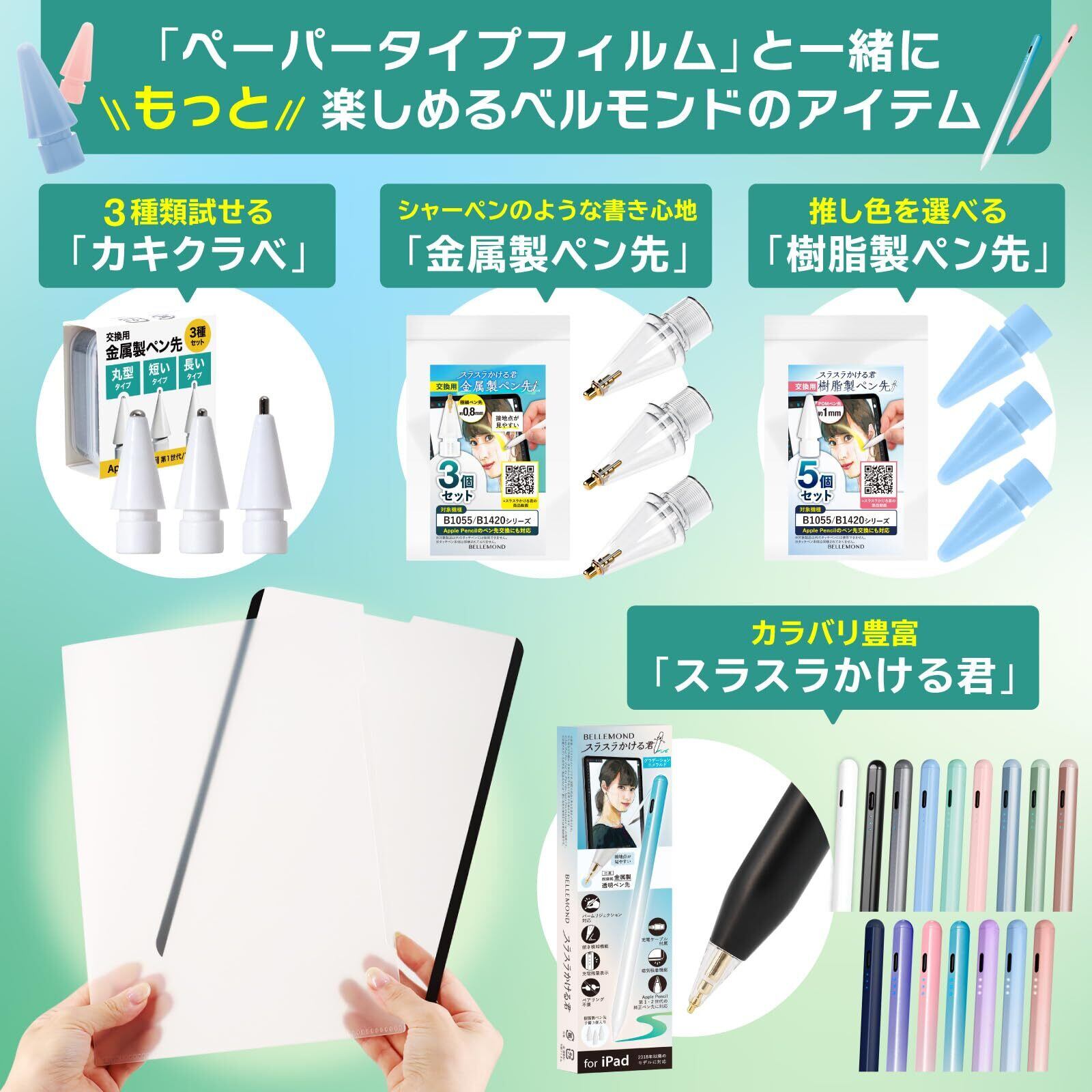 ベルモンド 新型 iPad Air 11 インチ 用 ペーパータイプ フィルム