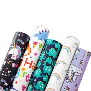 【在庫のみ】包装紙 ラッピング用品 ラッピングペーパー 紙 ギフトラッピング 包装資材 梱包材 贈り物 プレゼント包装 誕生日 オシャレ 包む 用紙 子供プレゼント クリスマスプレゼント 10枚セット (アニメーション)