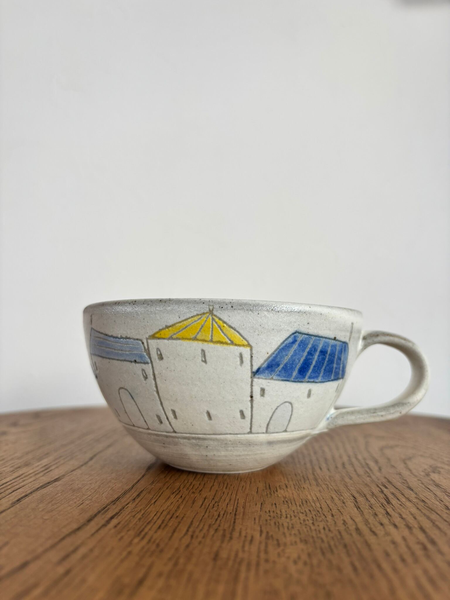 樹ノ音工房 白しのぎフリーカップ 会津本郷焼 K126 | ZELKOVA