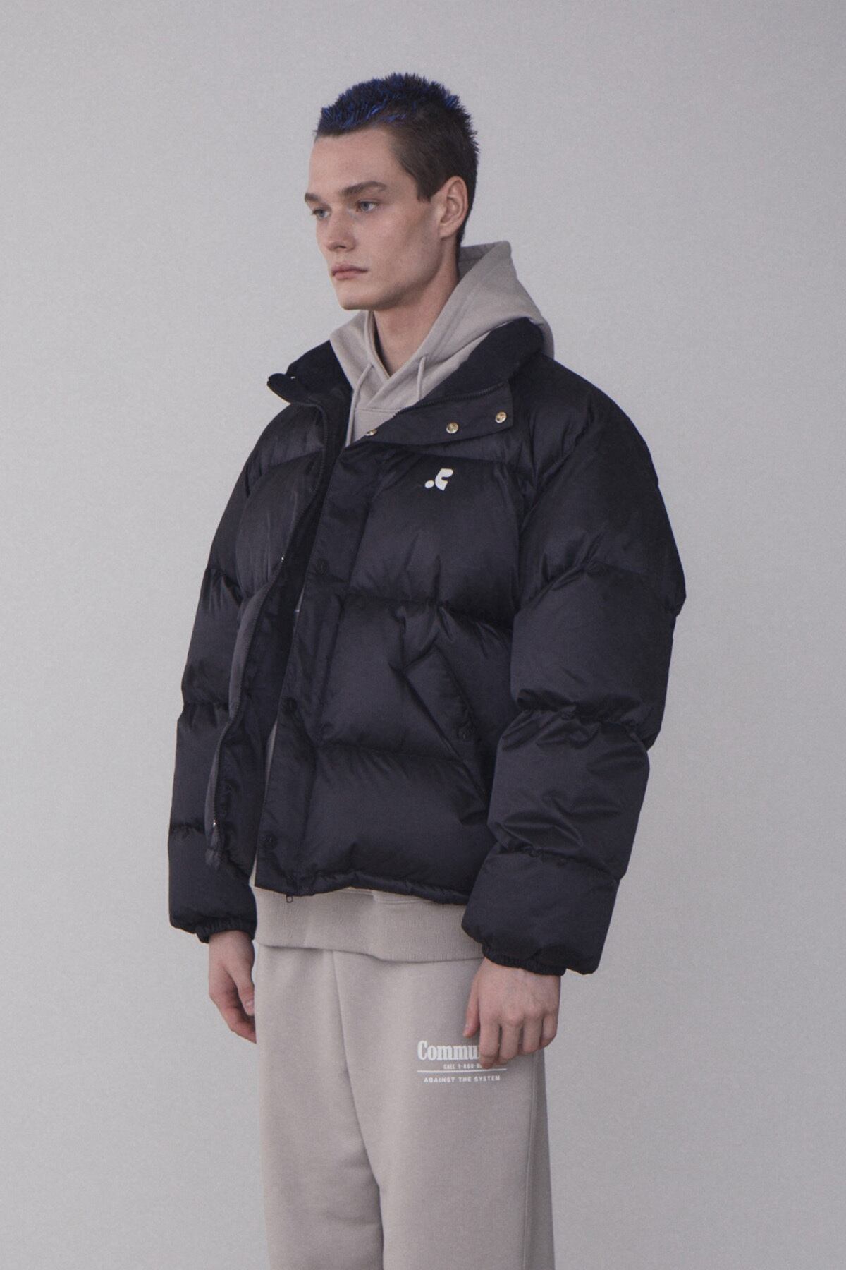 rest & recreation] (M)RR OVERSIZED DOWN JACKET - BLACK 正規