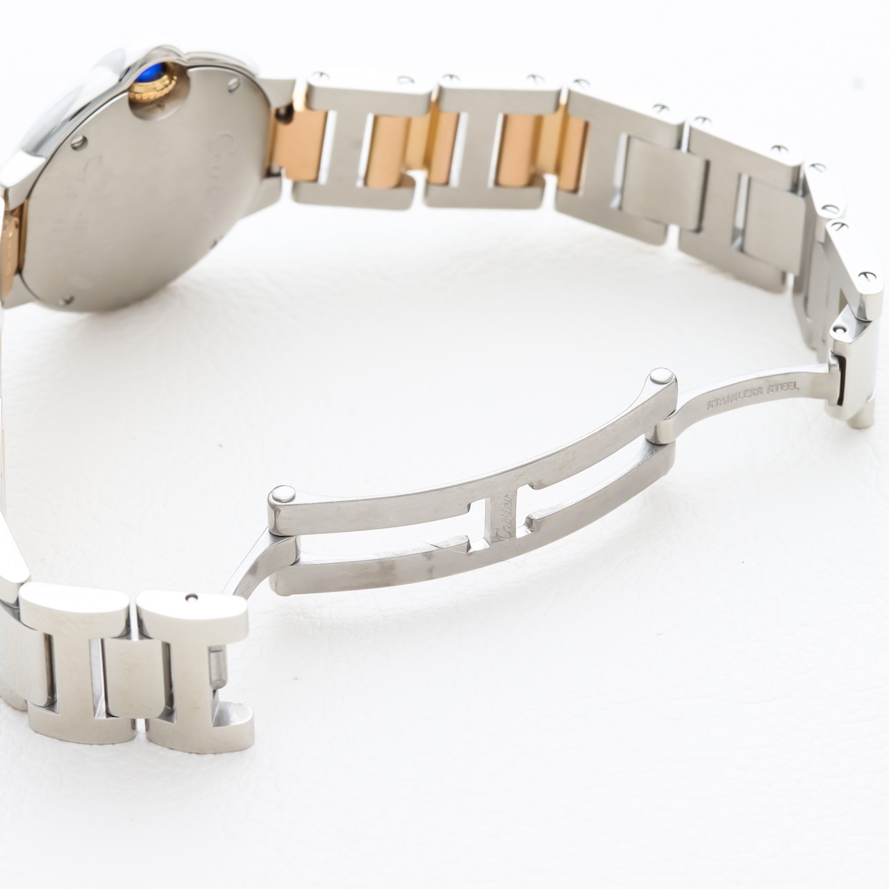 カルティエ バロンブルー サーモンピンクコンビ