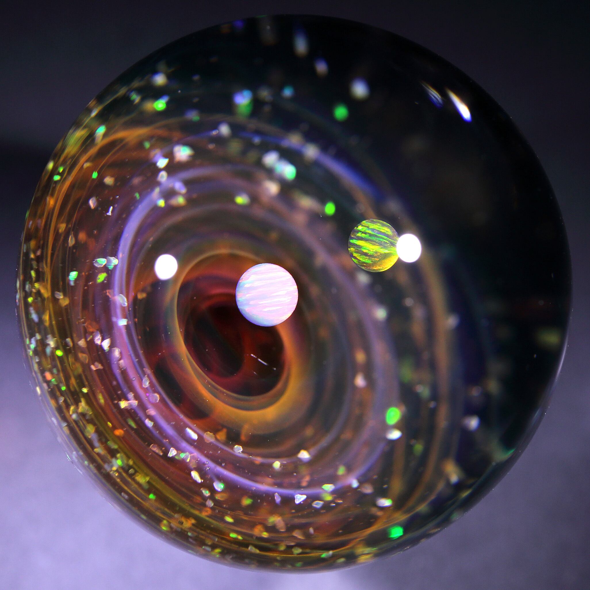 46mm Galaxy Glass Marble 宇宙ガラスマーブル - オブジェ no.M285