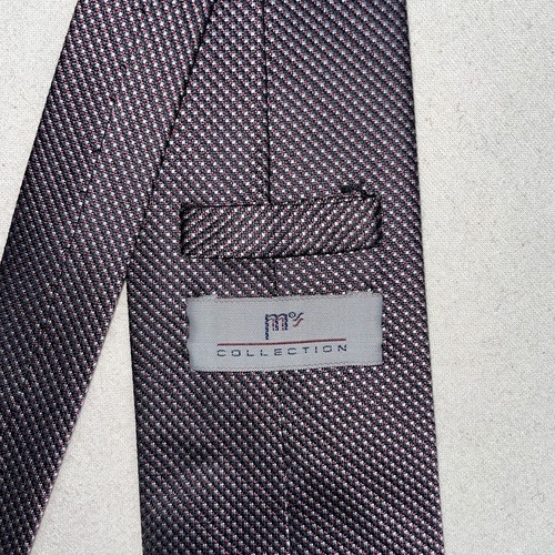 Vintage China tie シルバー　n-33