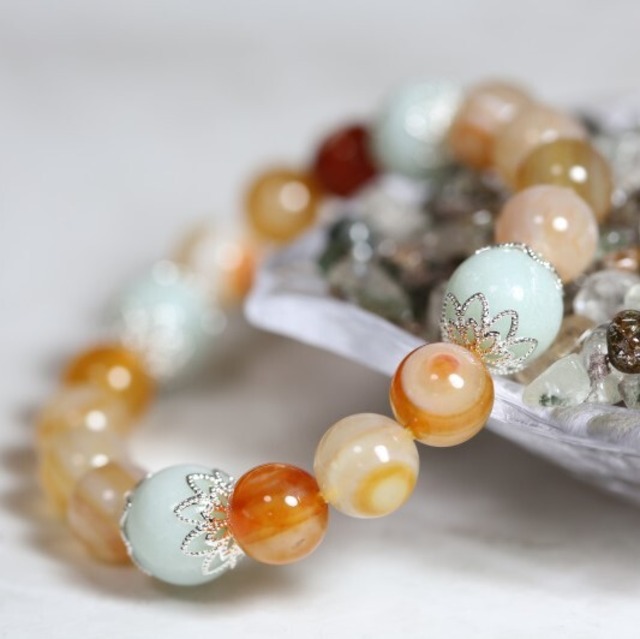 アマゾナイトとサードオニキスの奇跡のブレスレット