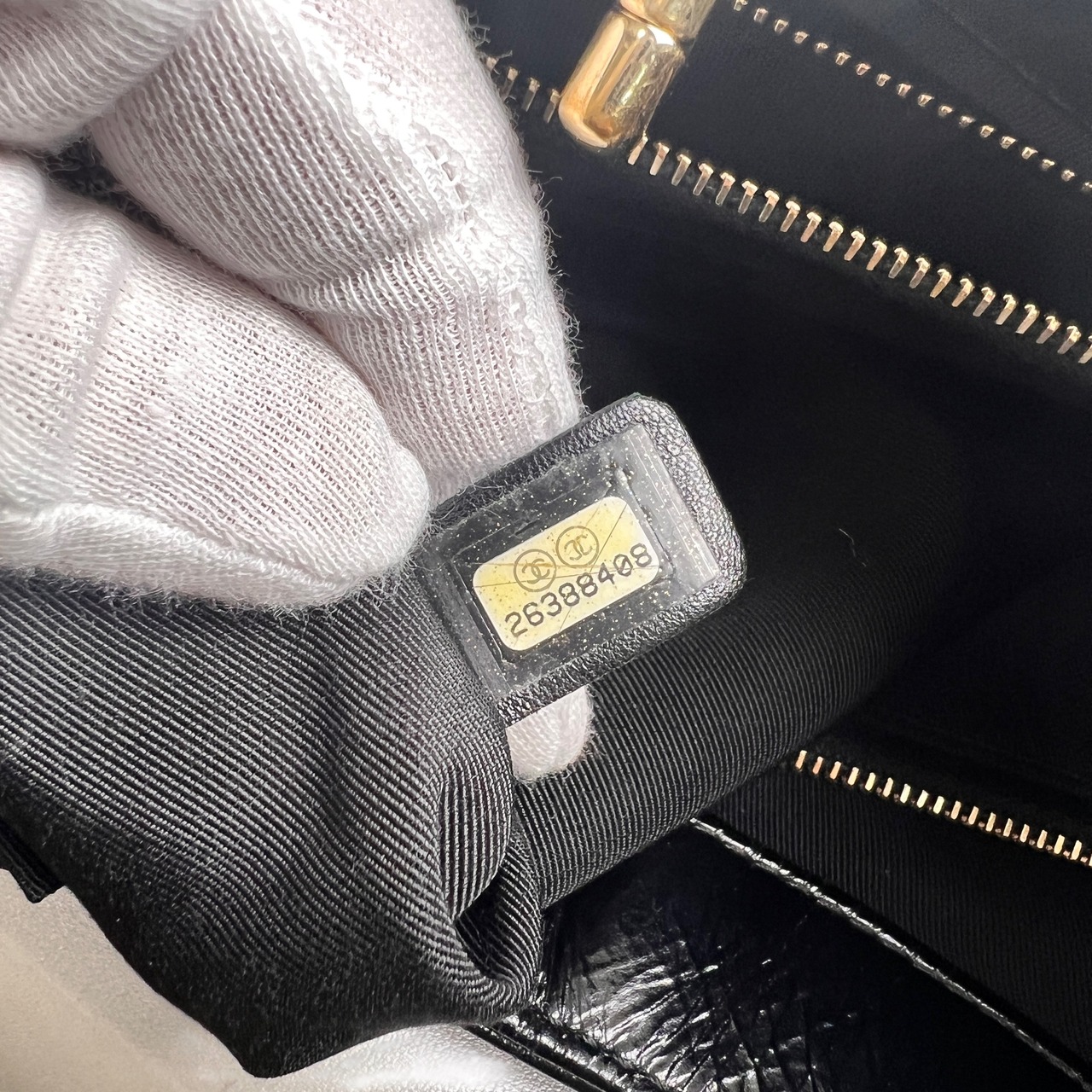 CHANEL シャネル ココマーク  キャンバス ハンドバッグ ブラック A-13551