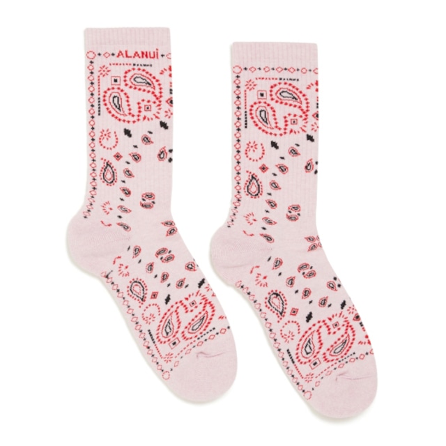 ALANUI　BANDANA SOCKS　PINK