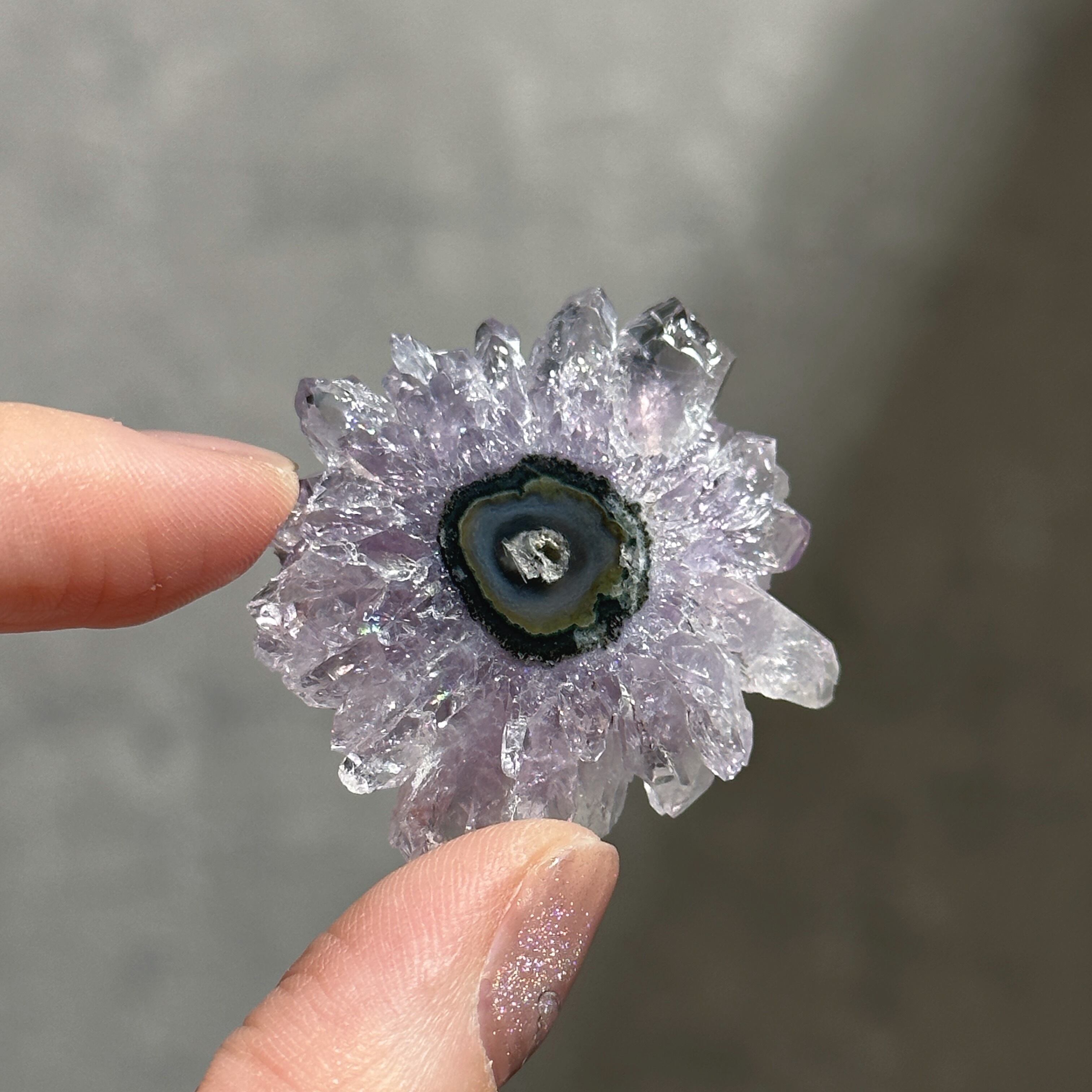 フラワーアメジスト スライス23◇ Flower Amethyst ◇天然石・鉱物