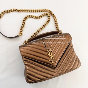 Saint Laurent サンローラン チェーンショルダーバッグ ブロンズ