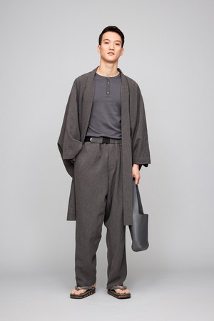 羽織 / Y. & SONS×Graphpaper / Linen Cupro / GRAY（With tailoring）