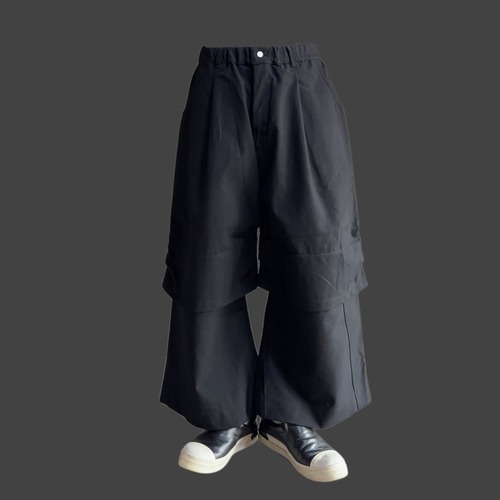 LAYERED WIDE PANTS – SERGE