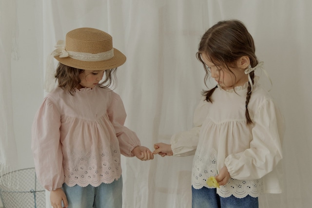 ラスト1 pink7【即納】<flo>  Clara blouse