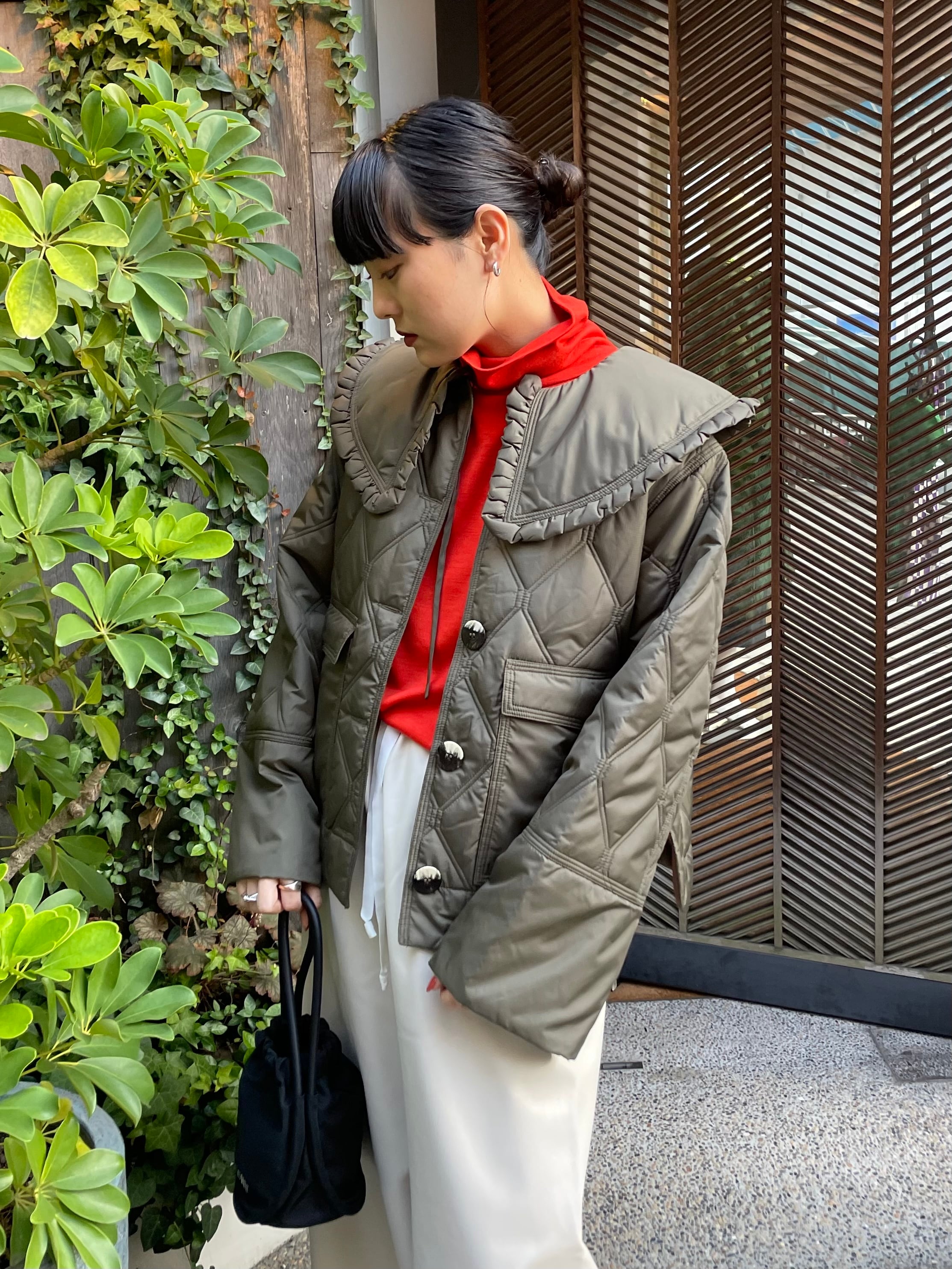 22AW】GANNI ガニー / CROPPED RIPSTOP JACKET | TRENTオンライン