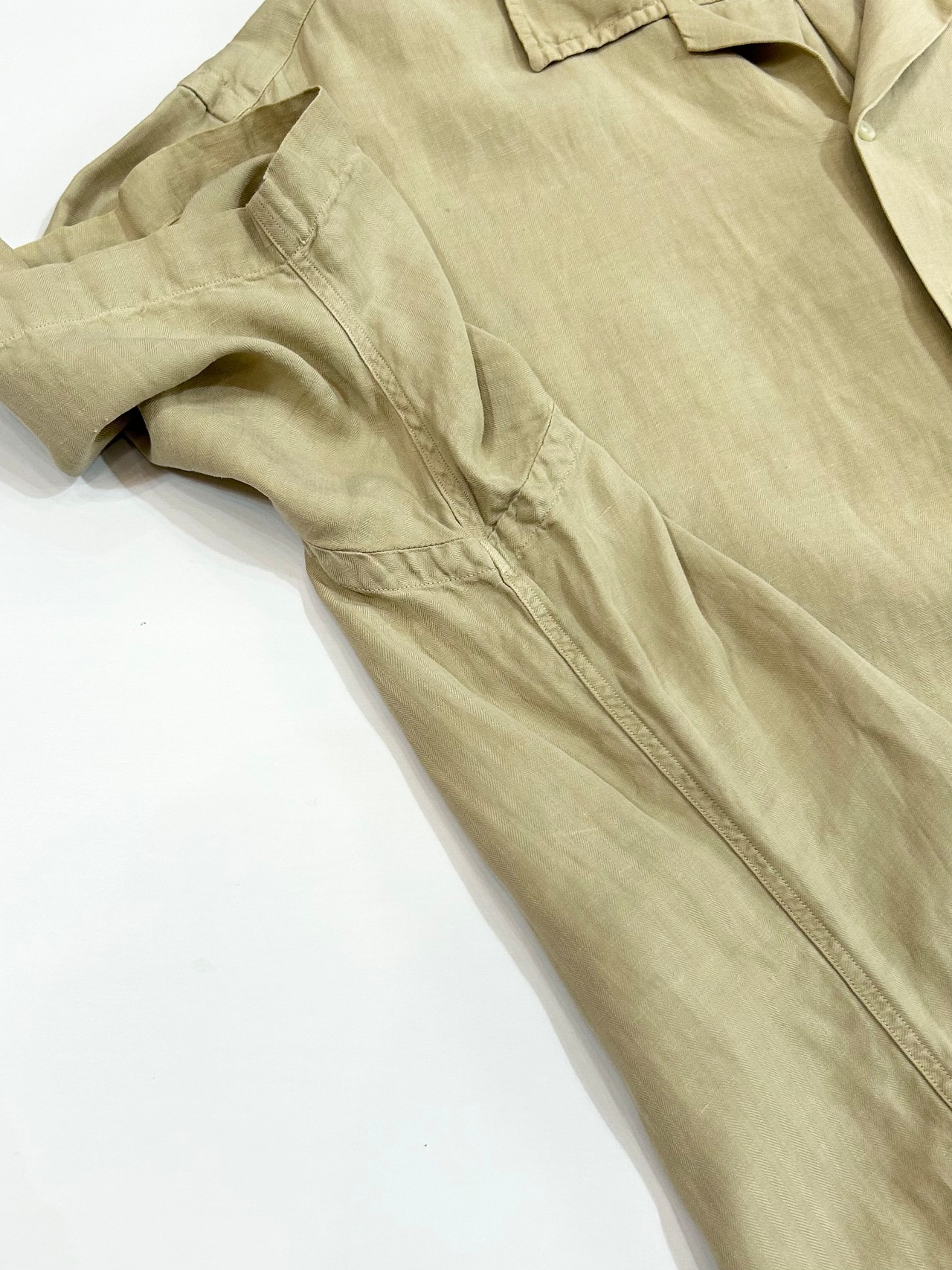 90s Ralph Lauren S/S OPEN COLLAR SHIRT Size XL