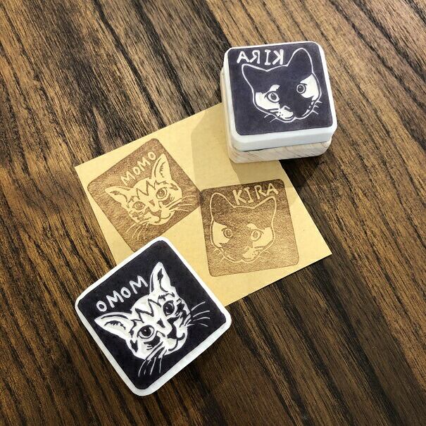 猫 少年 スタンプ 消しゴムはんこ × 猫 少年 スタンプ 消しゴムはんこ ×