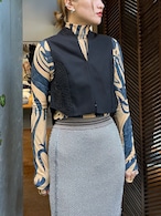 【24SS】Mame Kurogouchi マメクロゴウチ / Cording Embroidery Detail Cotton Vest
