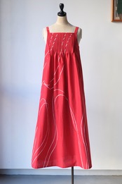 Marimekko tomato red white cami dress