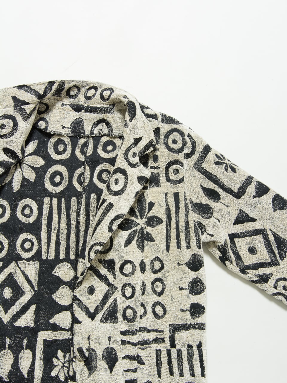 【compact pile jacket】 バティック調コンパクトパイルジャケット 1a